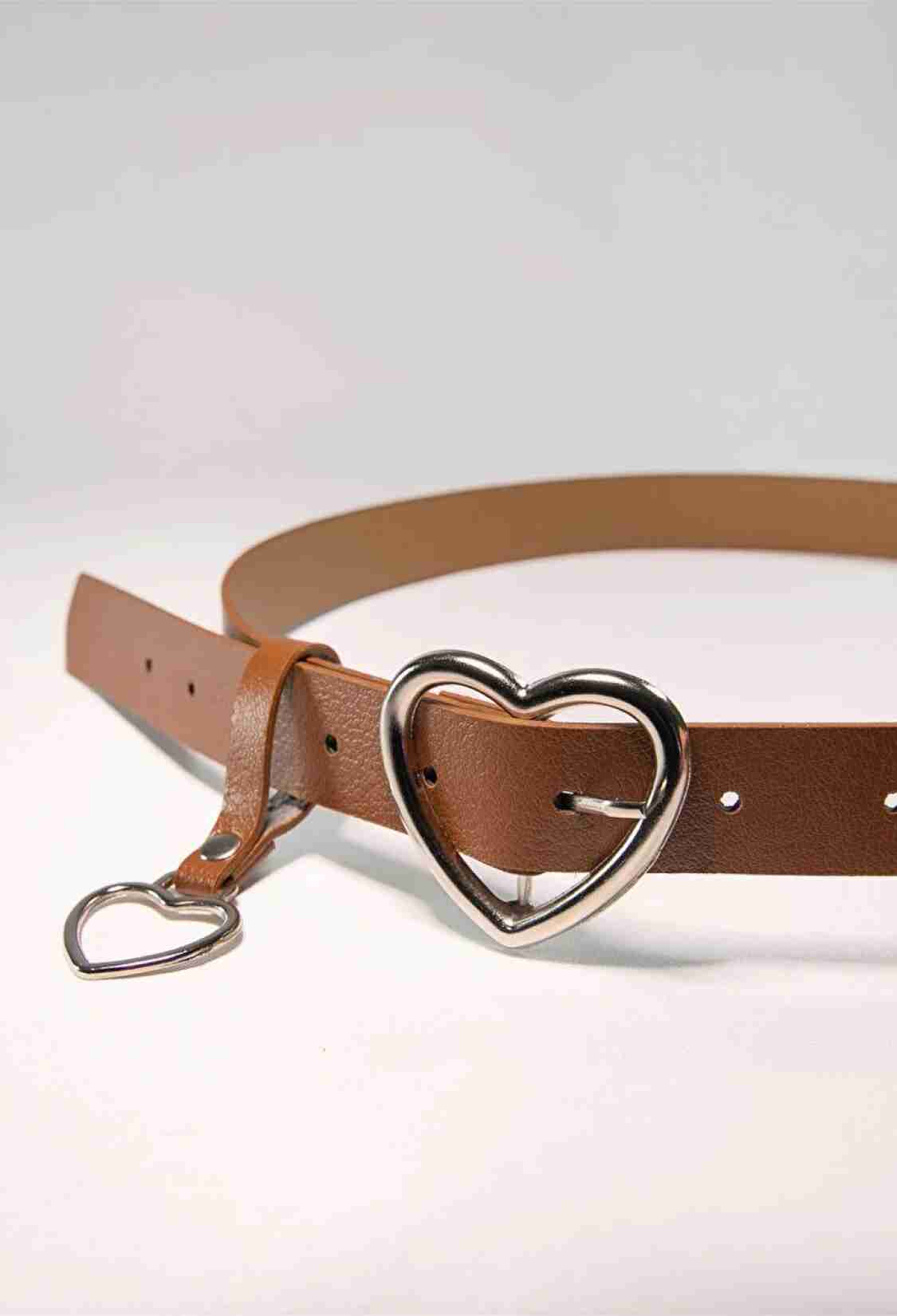 Basic Women's Belt With Heart Buckle - Brand: Fiori - Women & Kids, Baby Clothes Wholesale - TheBS Women
