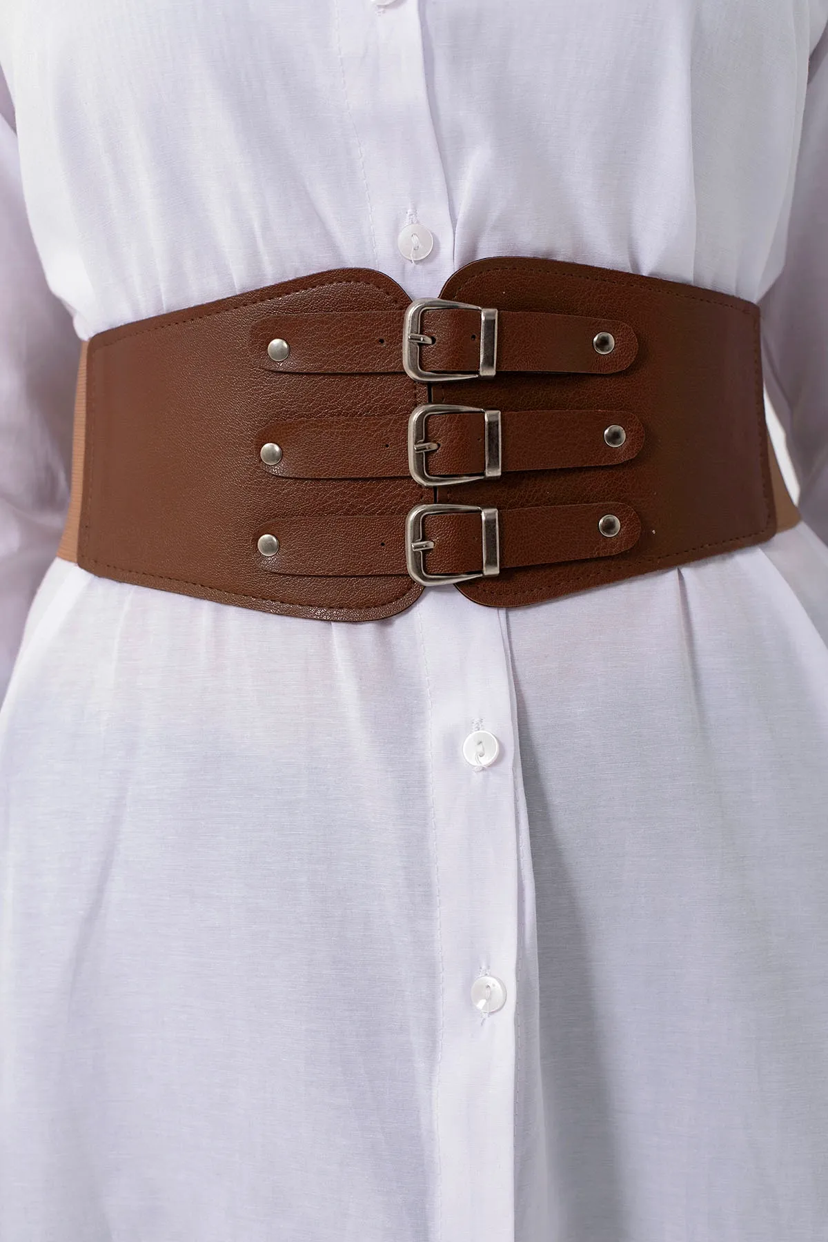 Elastic Women's Belt With Three Buckles - Brand: Fiori - Women & Kids, Baby Clothes Wholesale - TheBS Women