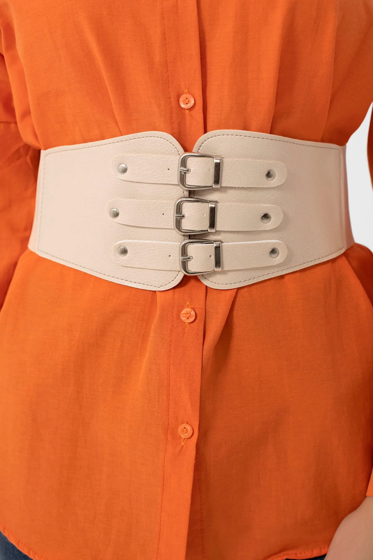 Elastic Women's Belt With Three Buckles - Brand: Fiori - Women & Kids, Baby Clothes Wholesale - TheBS Women