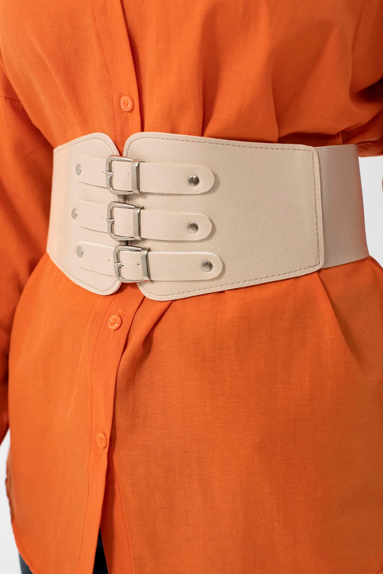 Elastic Women's Belt With Three Buckles - Brand: Fiori - Women & Kids, Baby Clothes Wholesale - TheBS Women