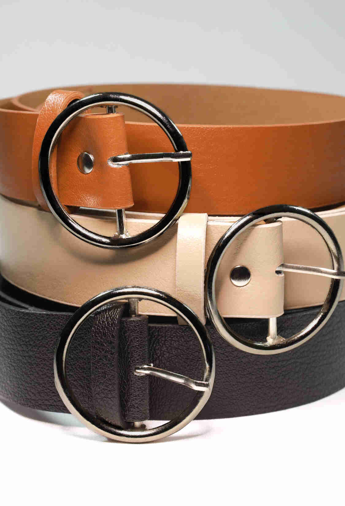Women's Belt With Round Buckle - Brand: Fiori - Women & Kids, Baby Clothes Wholesale - TheBS Women