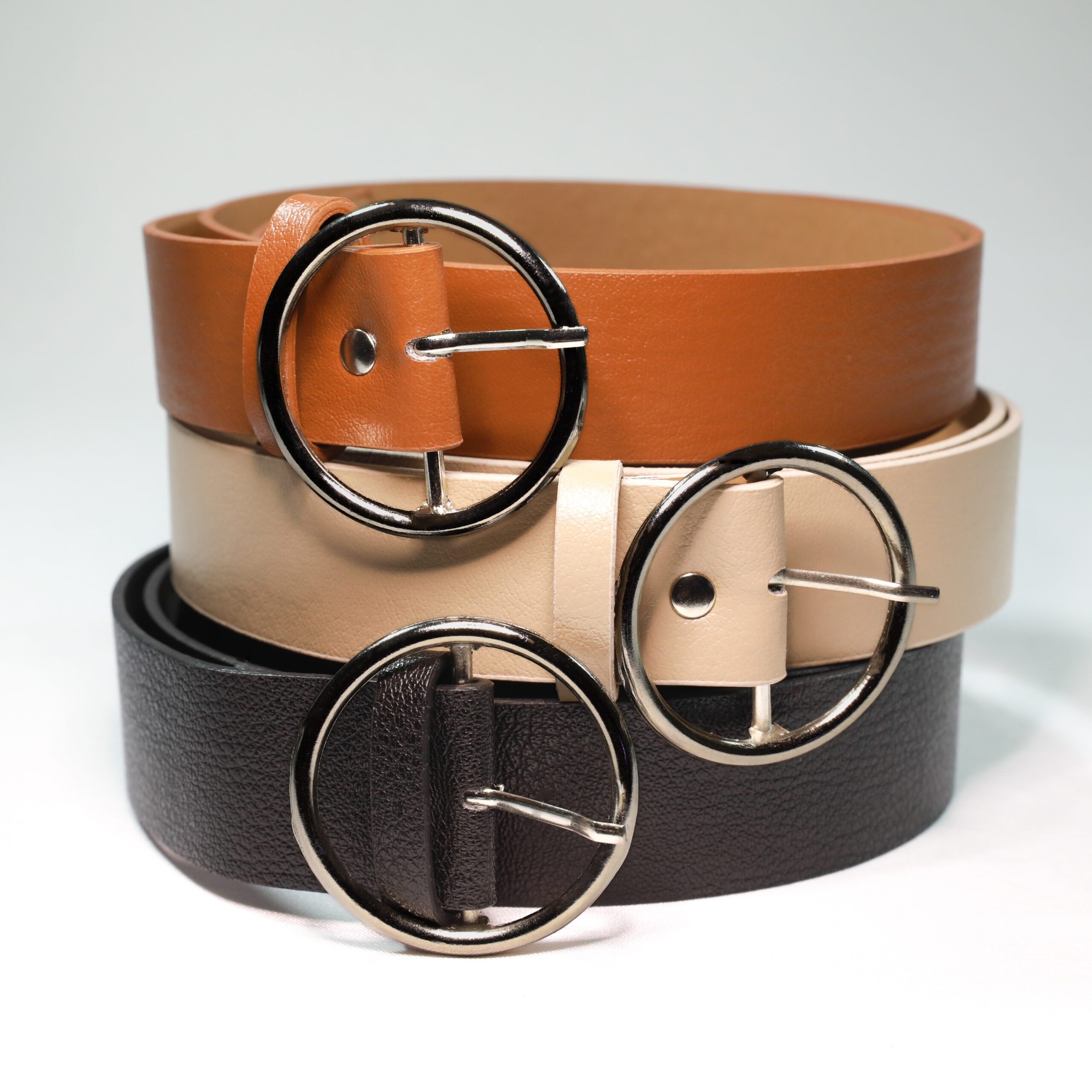 Women's Belt With Round Buckle - Brand: Fiori - Women & Kids, Baby Clothes Wholesale - TheBS Women