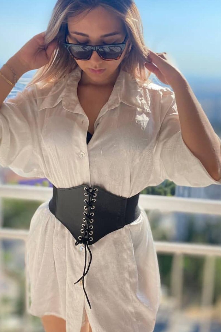 Elastic Women's Corset Belt With Lace Detail - Brand: Fiori - Women & Kids, Baby Clothes Wholesale - TheBS Women