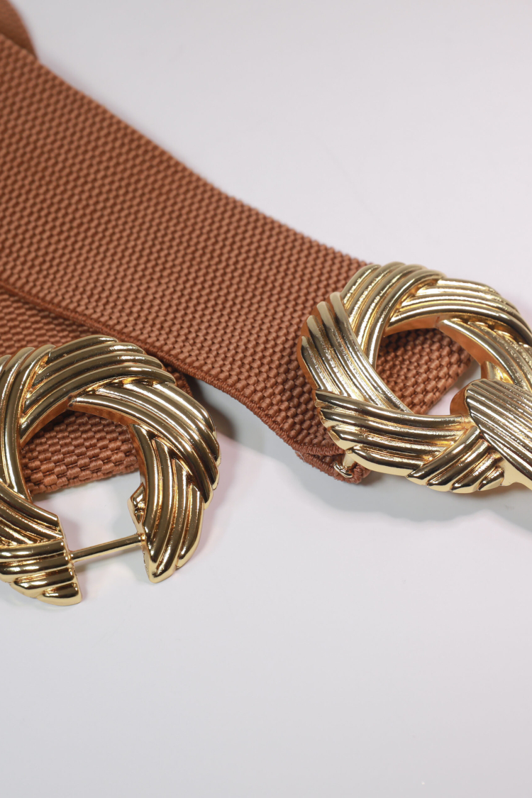 Elastic Women's Belt With Gold Buckle - Brand: Fiori - Women & Kids, Baby Clothes Wholesale - TheBS Women