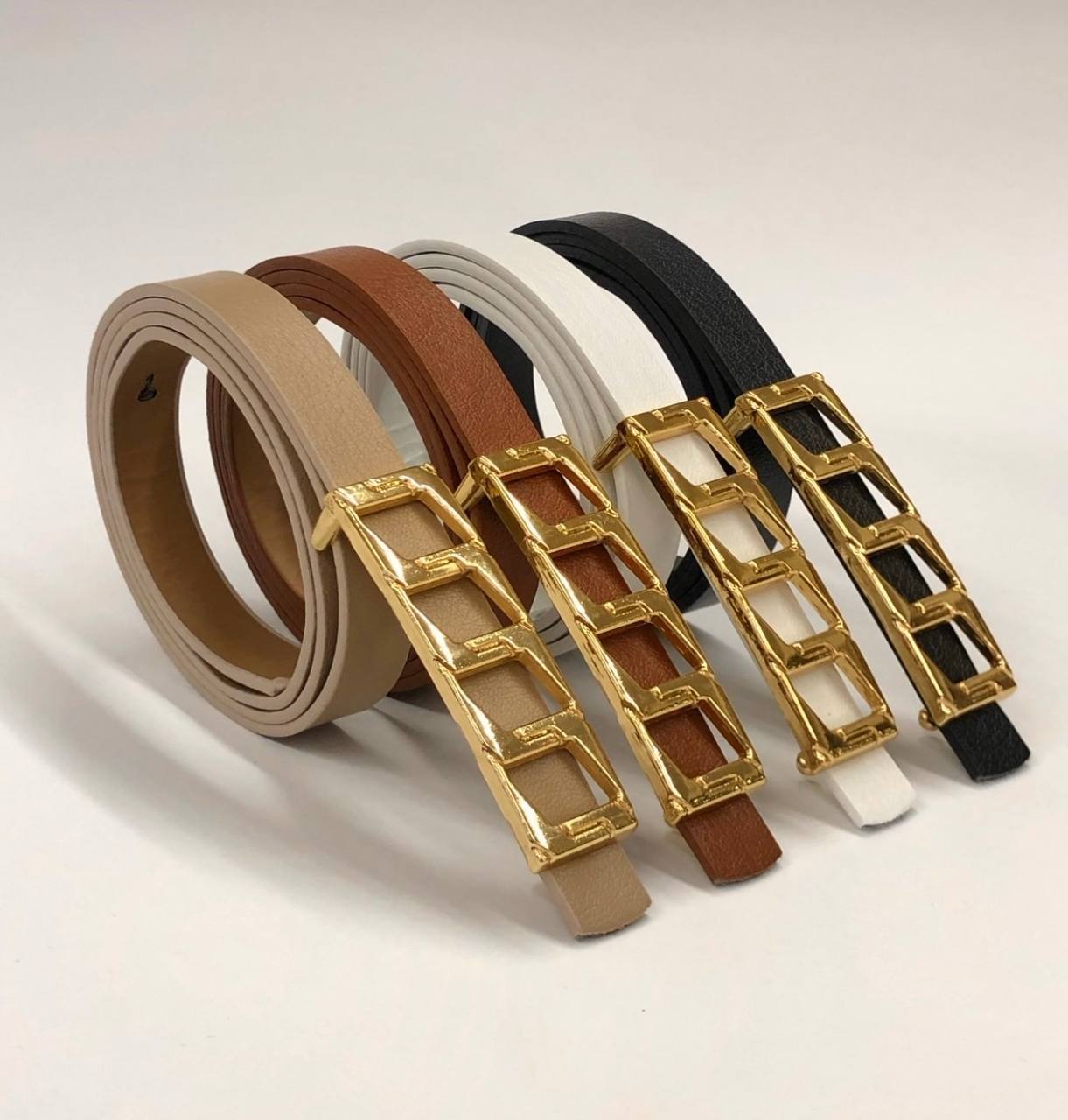 Basic Women's Belt With Thin Chain Buckle - Brand: Fiori - Women & Kids, Baby Clothes Wholesale - TheBS Women