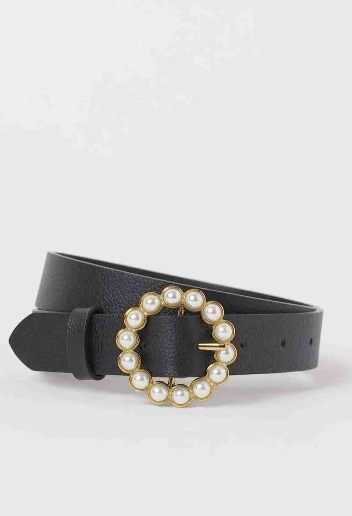 Round Women's Belt With Pearl Buckle - Brand: Fiori - Women & Kids, Baby Clothes Wholesale - TheBS Women