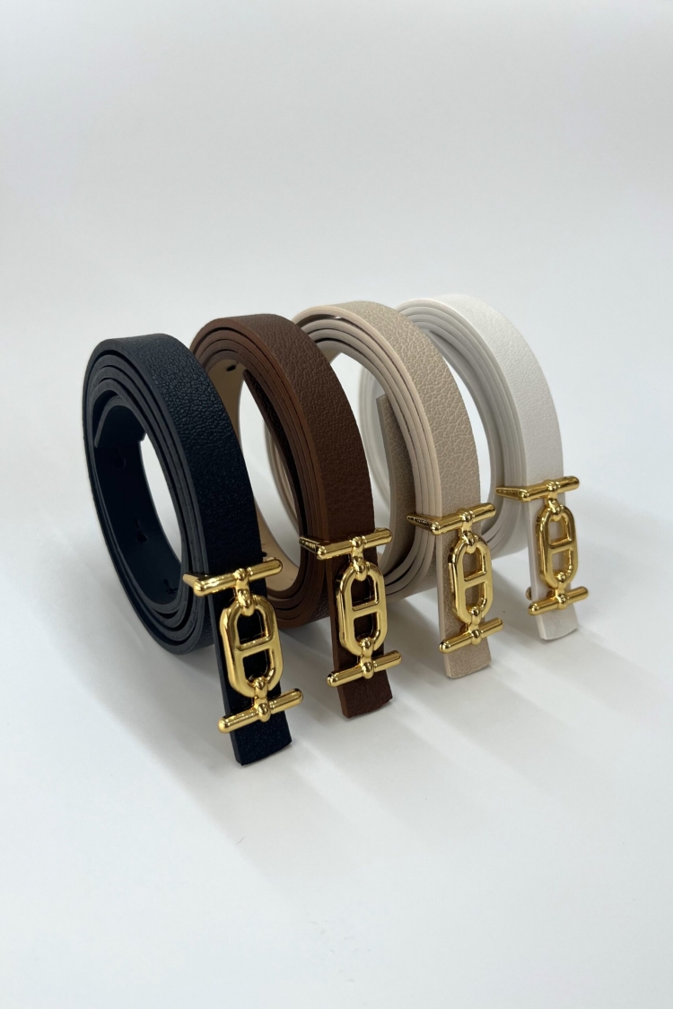 Thin Belt With Gold Buckle - Brand: Fiori - Women & Kids, Baby Clothes Wholesale - TheBS Women