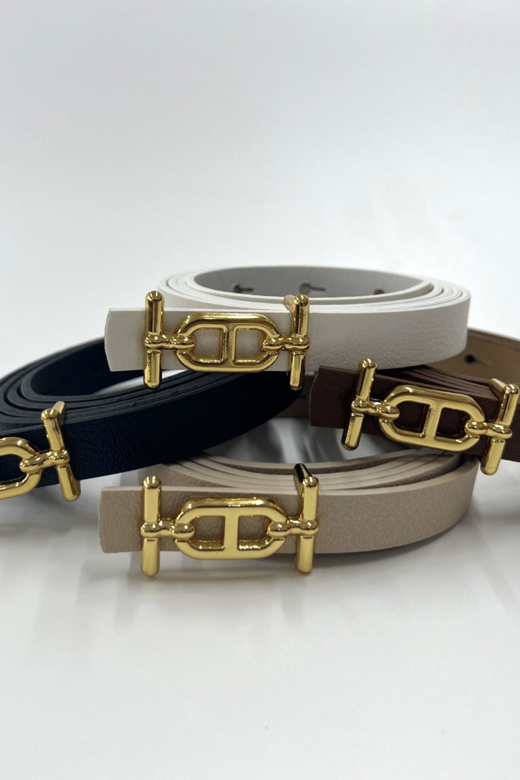 Thin Belt With Gold Buckle - Brand: Fiori - Women & Kids, Baby Clothes Wholesale - TheBS Women