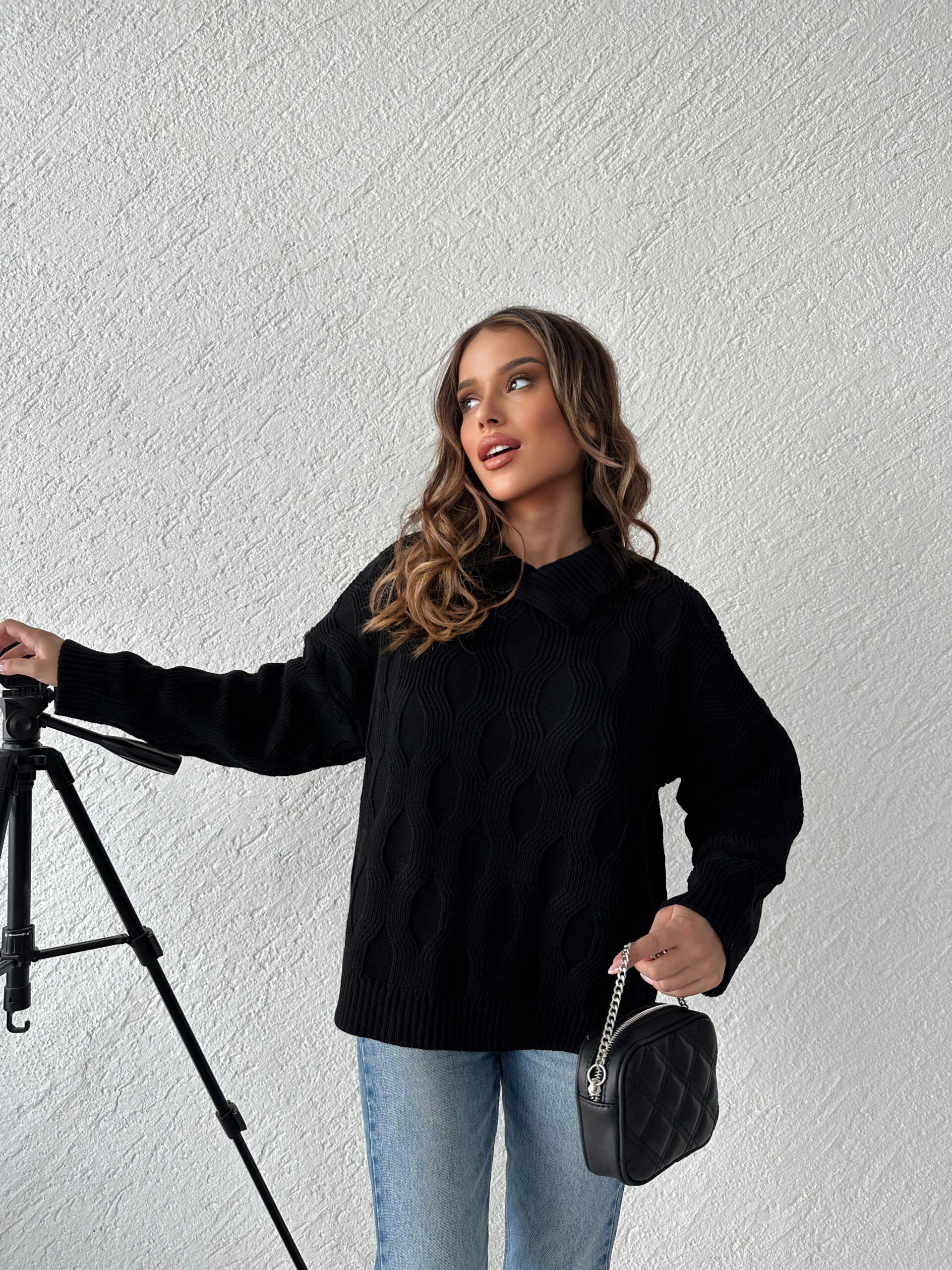 Eye Patterned Sweater - Brand: My Fashion - Women & Kids, Baby Clothes Wholesale - TheBS Women