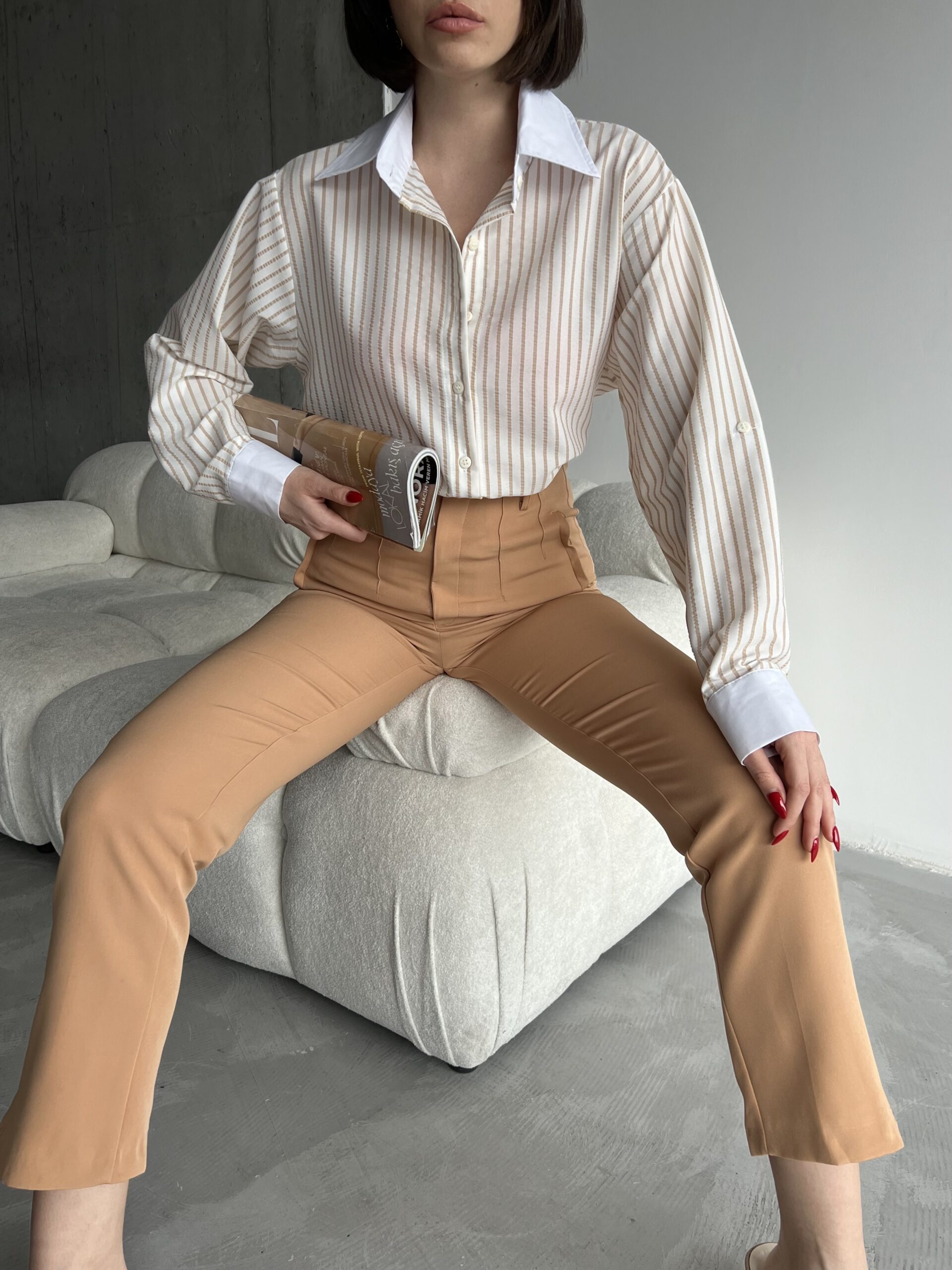 Pleated Trousers - Brand: My Fashion - Women & Kids, Baby Clothes Wholesale - TheBS Women