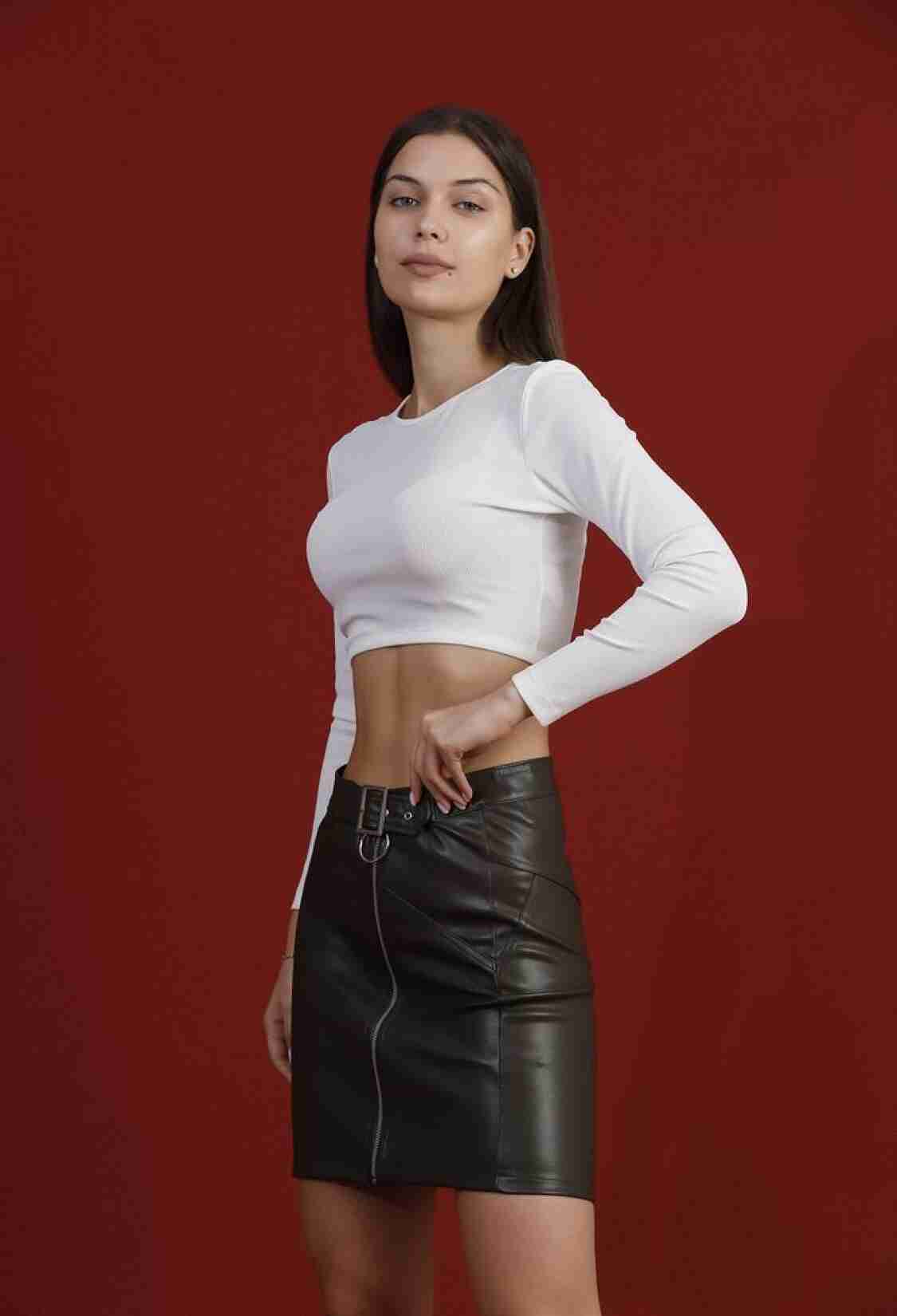 Zipper Leather Skirt - Brand: Topshow - Women & Kids, Baby Clothes Wholesale - TheBS Women