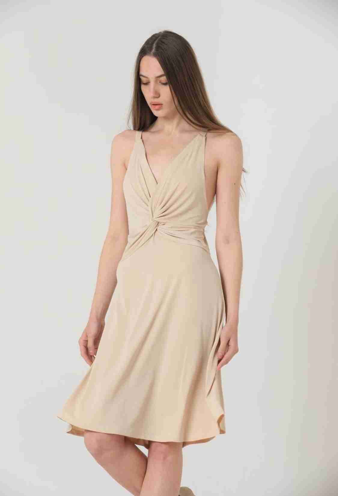 Strappy V-Neck Above Knee Dress - Brand: Topshow - Women & Kids, Baby Clothes Wholesale - TheBS Women