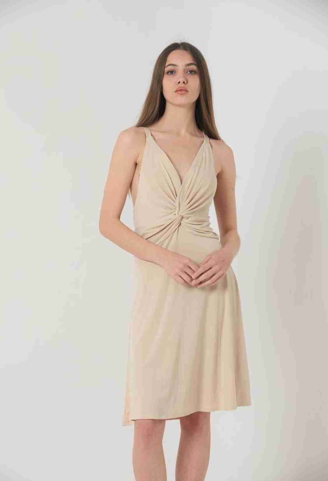Strappy V-Neck Above Knee Dress - Brand: Topshow - Women & Kids, Baby Clothes Wholesale - TheBS Women
