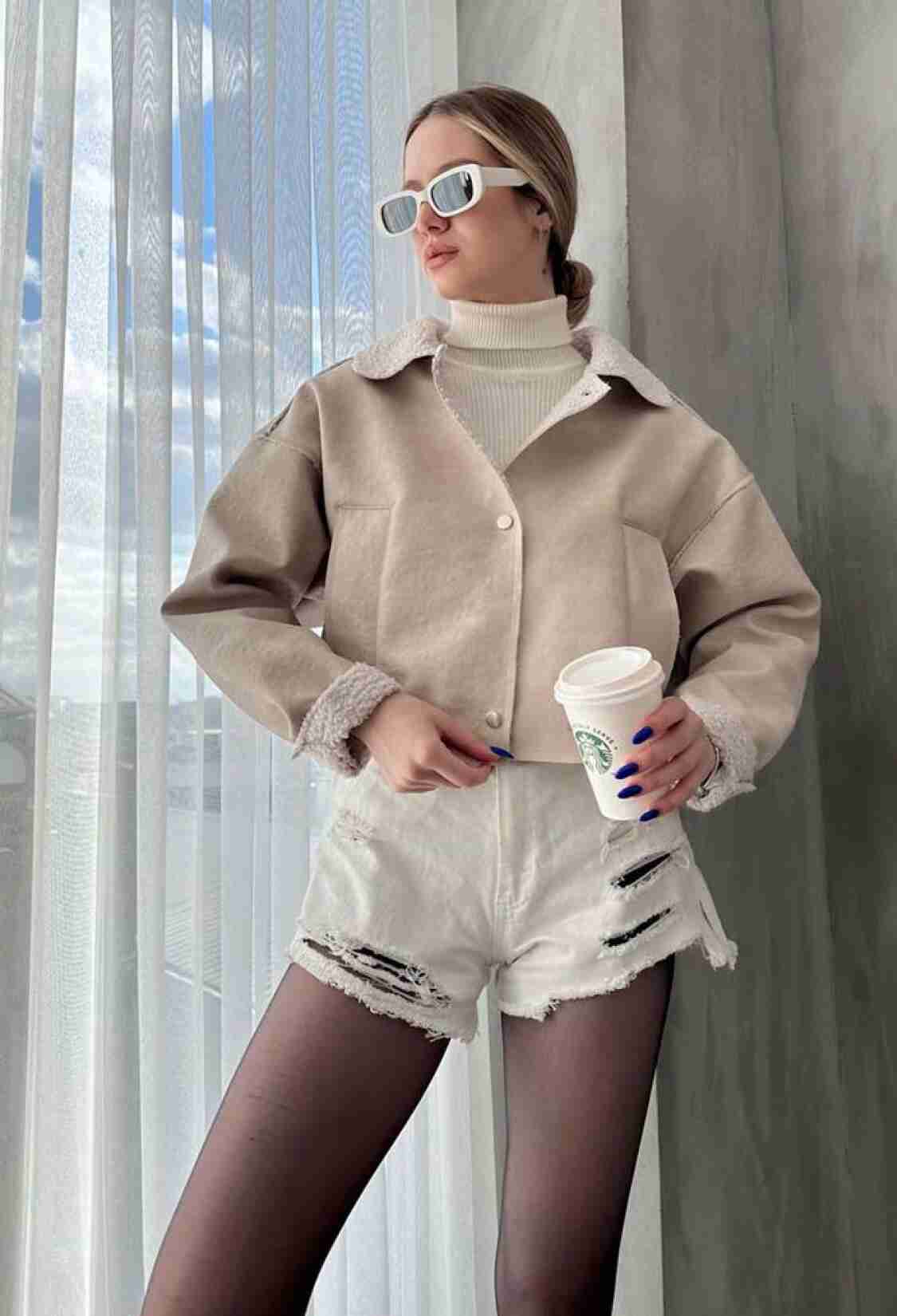 Taş F 1577 Nubuck Collar Coat - Brand: Topshow - Women & Kids, Baby Clothes Wholesale - TheBS Women