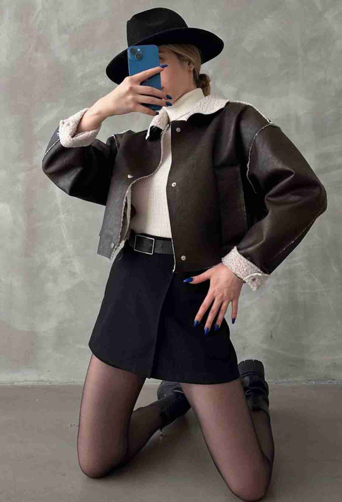 F 1577 Nubuck Collar Fur Coat - Brand: Topshow - Women & Kids, Baby Clothes Wholesale - TheBS Women