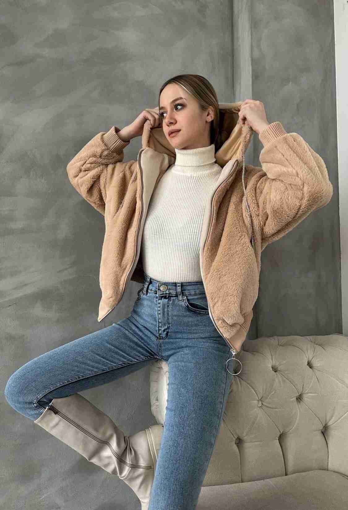 Taş F 1575 Peruş Coat - Brand: Topshow - Women & Kids, Baby Clothes Wholesale - TheBS Women