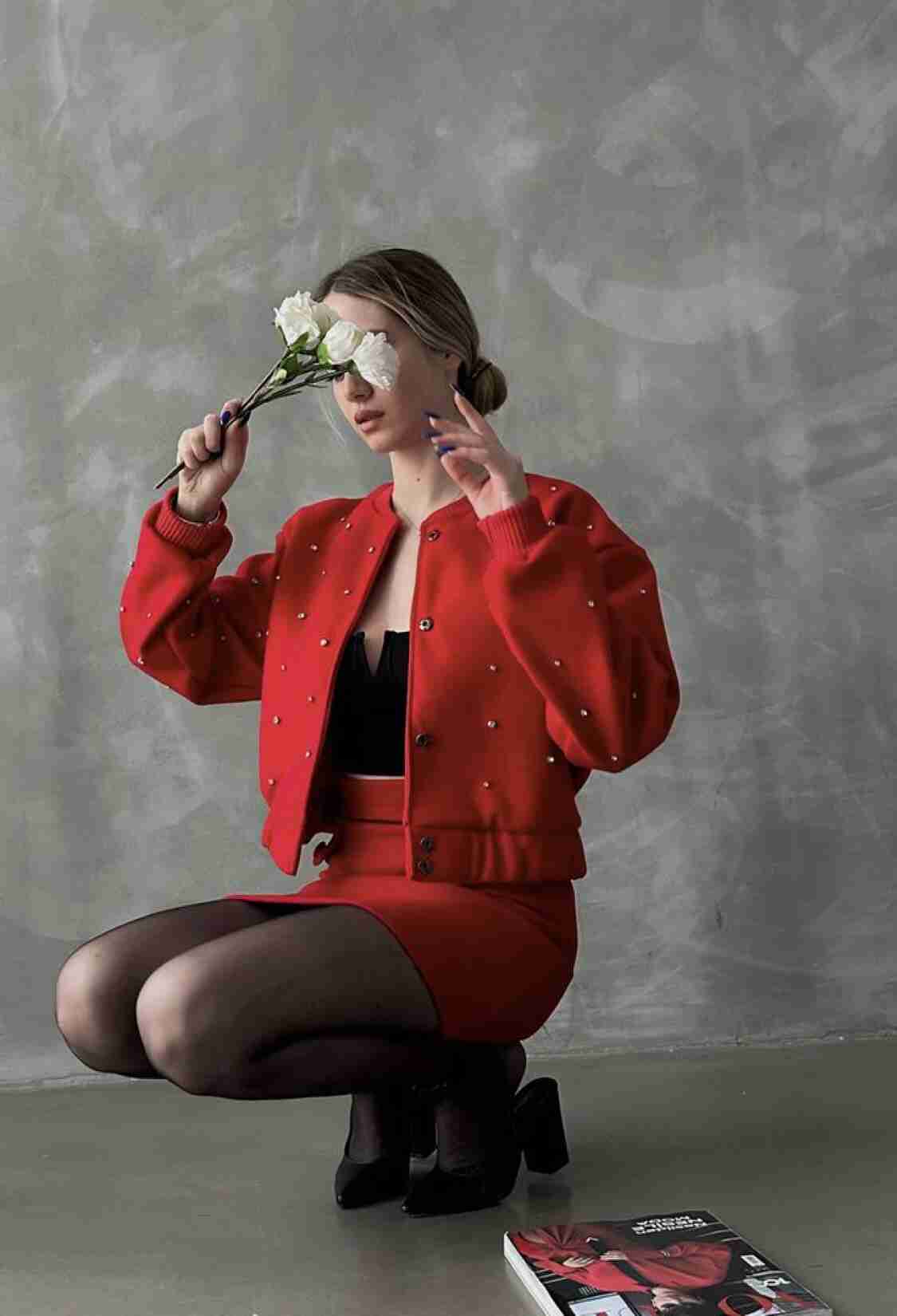 Stone Detailed College Jacket - Brand: Topshow - Women & Kids, Baby Clothes Wholesale - TheBS Women