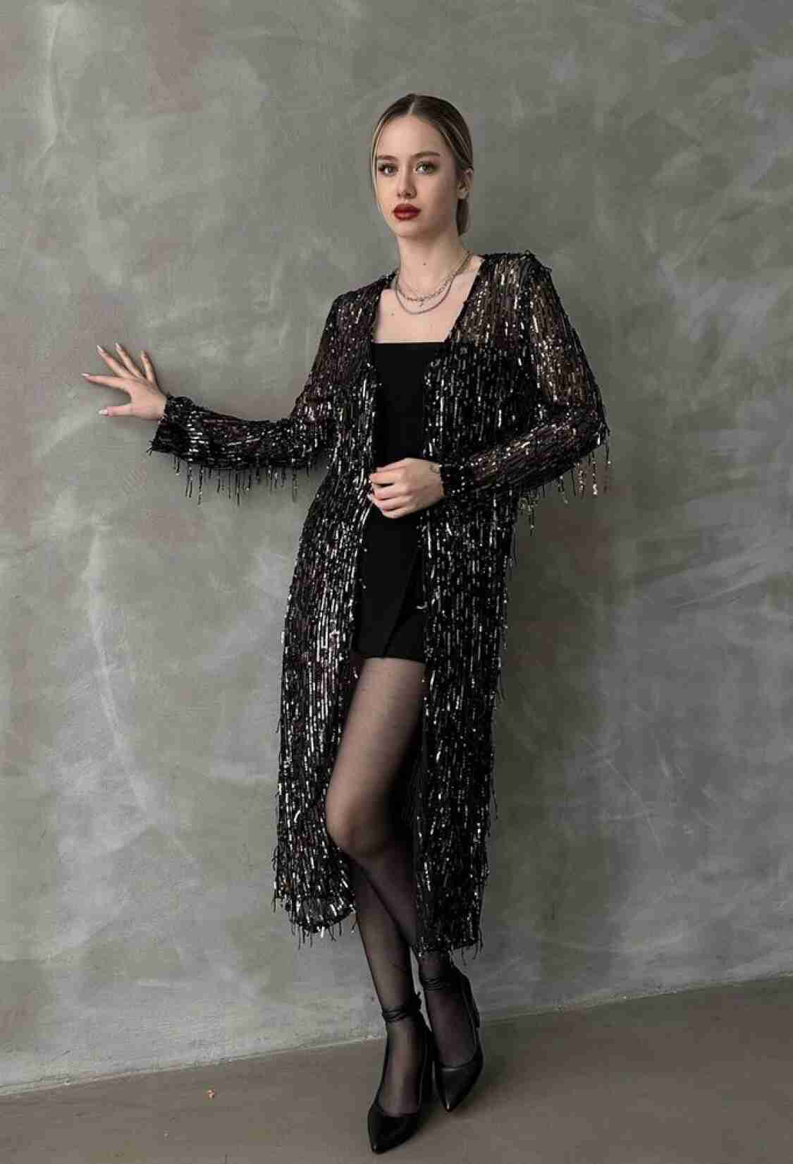 BlackF 1618 Long Cardigan - Brand: Topshow - Women & Kids, Baby Clothes Wholesale - TheBS Women