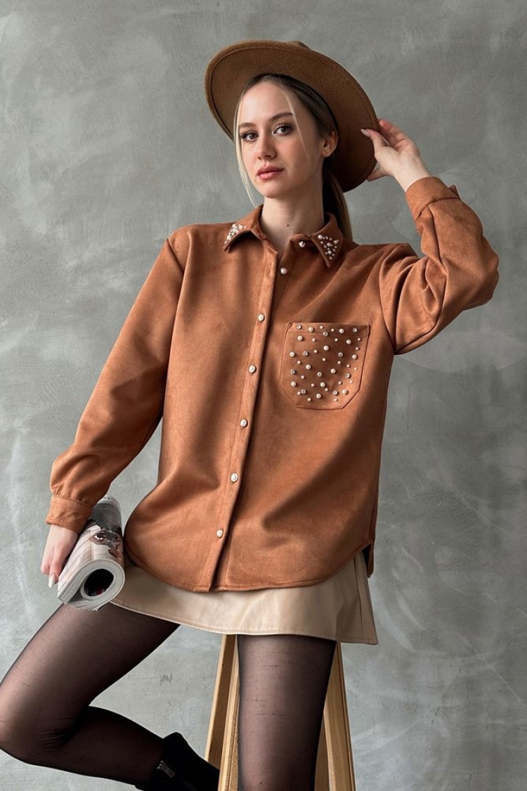 Taba Pocket Stone Shirt - Brand: Topshow - Women & Kids, Baby Clothes Wholesale - TheBS Women