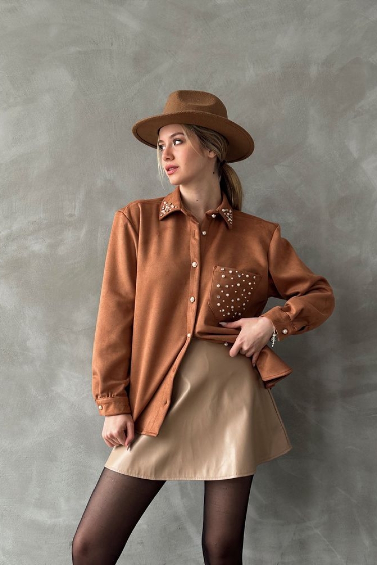Taba Pocket Stone Shirt - Brand: Topshow - Women & Kids, Baby Clothes Wholesale - TheBS Women