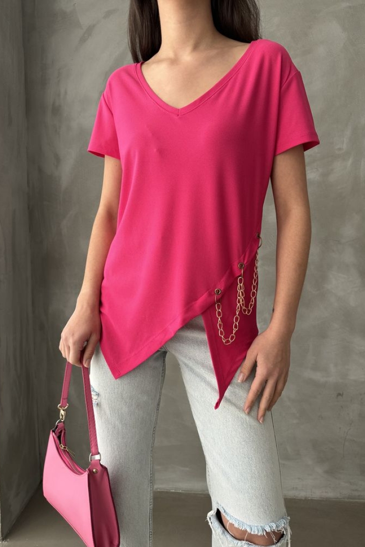 V-Neck Chain Blouse - Brand: Topshow - Women & Kids, Baby Clothes Wholesale - TheBS Women
