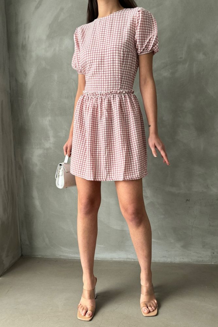 Powder Crew Neck Dress - Brand: Topshow - Women & Kids, Baby Clothes Wholesale - TheBS Women