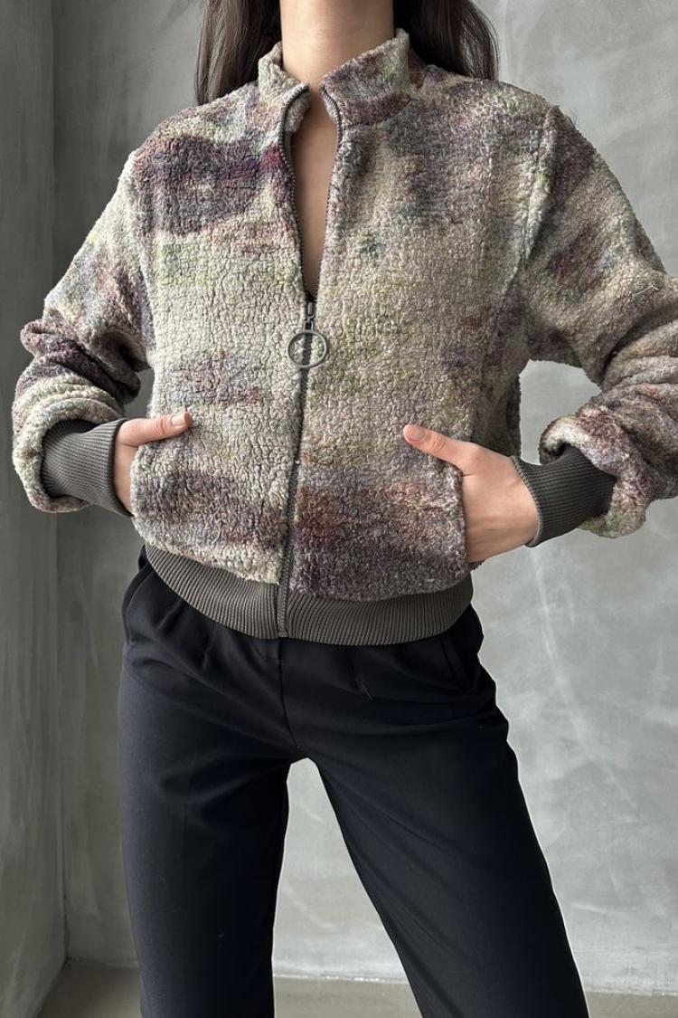Camouflage Patterned Plush Coat - Brand: Topshow - Women & Kids, Baby Clothes Wholesale - TheBS Women