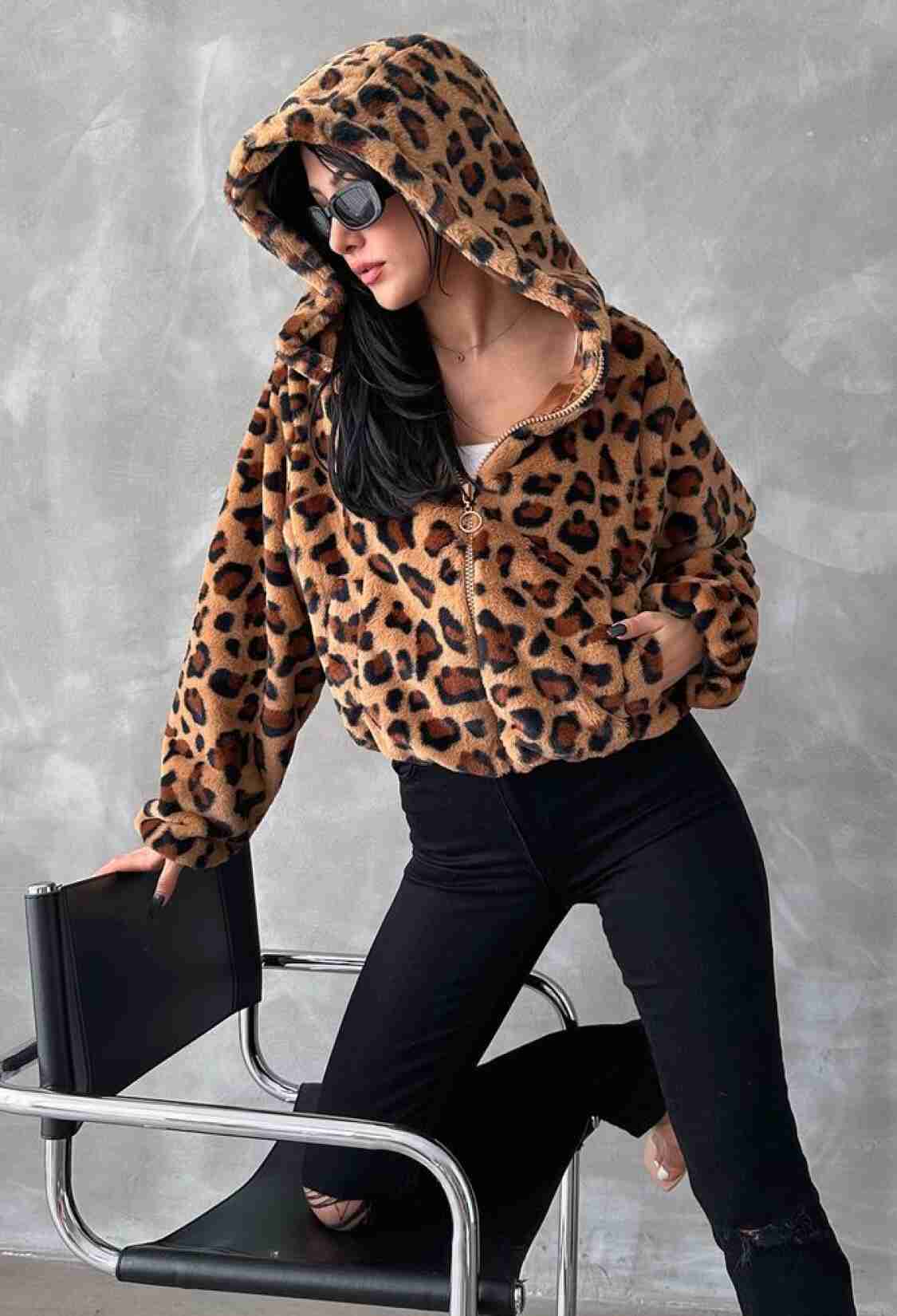 Leopard Patterned Coat - Brand: Topshow - Women & Kids, Baby Clothes Wholesale - TheBS Women