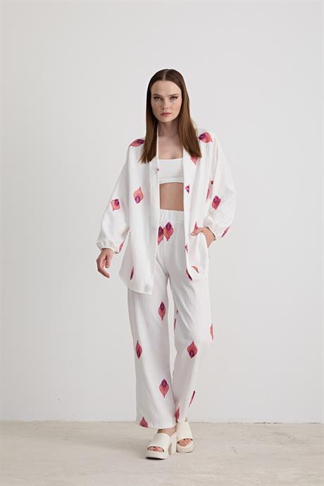 Paisley Patterned Linen Trousers - Brand: Levure - Women & Kids, Baby Clothes Wholesale - TheBS Women