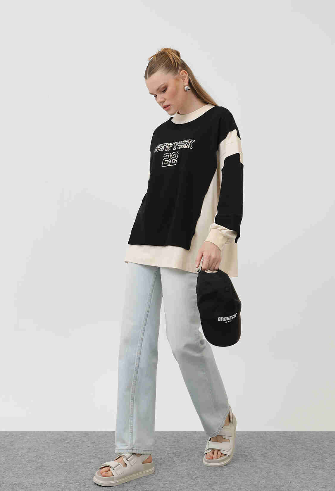 Front Embroidered Sweatshirt - Multicolor - Brand: SOUL - Women & Kids, Baby Clothes Wholesale - TheBS Women