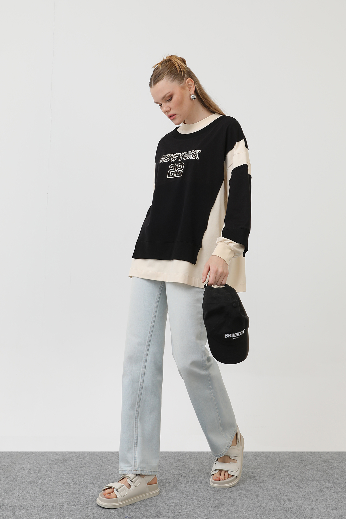 Front Embroidered Sweatshirt - Multicolor - Brand: SOUL - Women & Kids, Baby Clothes Wholesale - TheBS Women