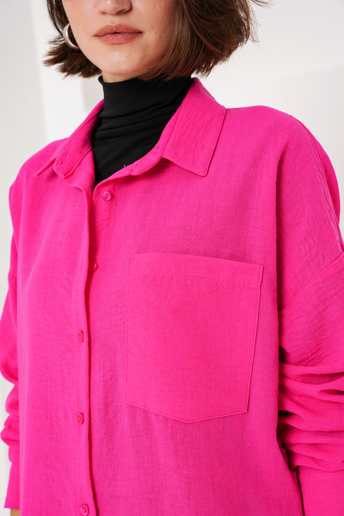 Single Pocket Oversize Shirt – Brand: Bigdart – Women & Kids, Baby Clothes Wholesale – TheBS Women