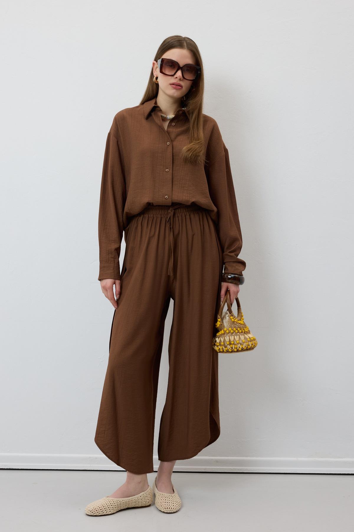 Elastic Waist Slit Pants - Brand: Levure - Women & Kids, Baby Clothes Wholesale - TheBS Women