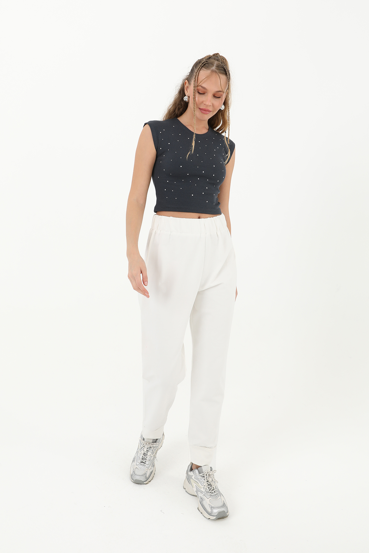 Women's Rib Detailed Sweatpants - Brand: SOUL - Women & Kids, Baby Clothes Wholesale - TheBS Women