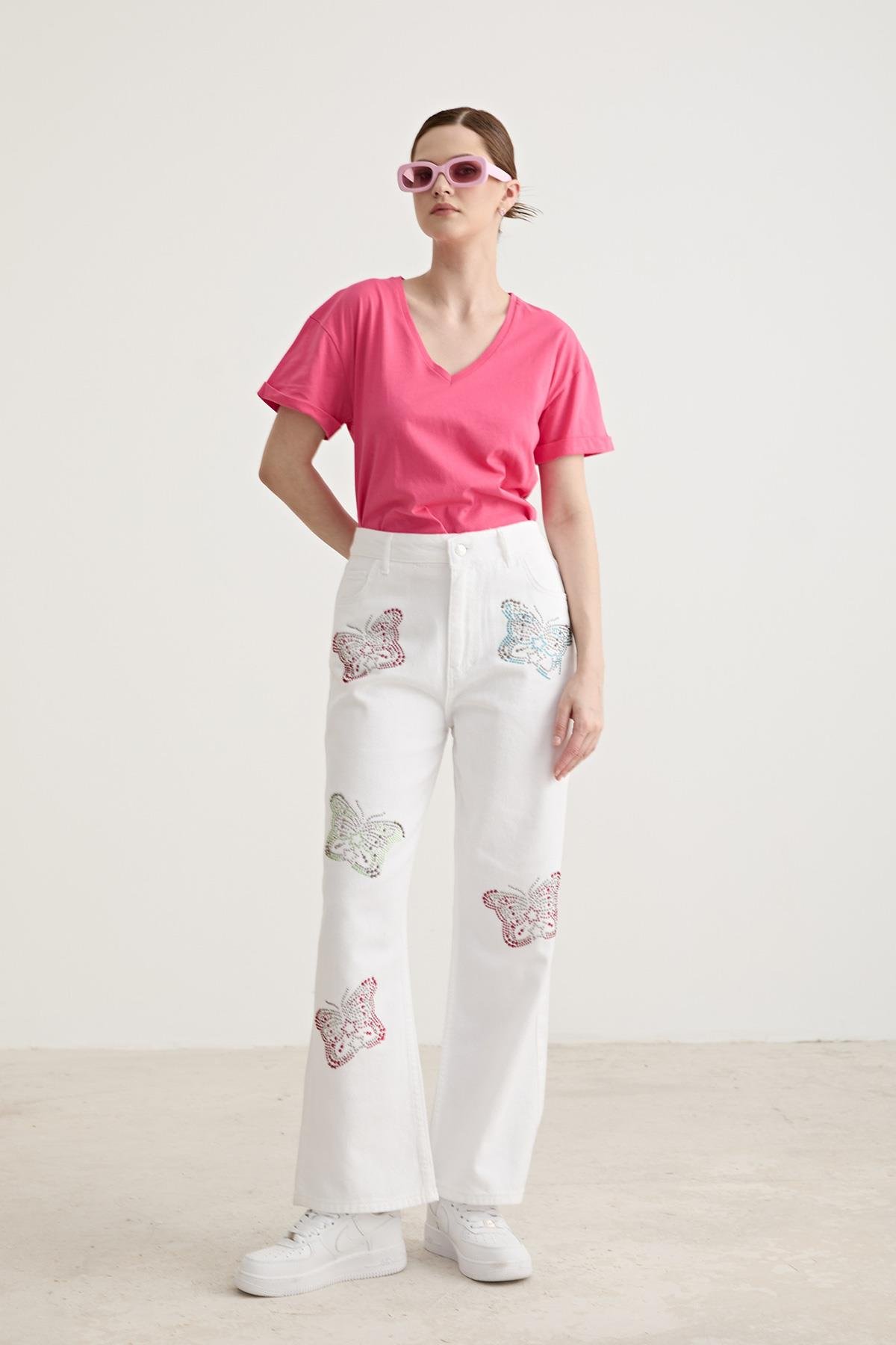 V Neck Sleeve Folded Tshirt - Brand: Levure - Women & Kids, Baby Clothes Wholesale - TheBS Women