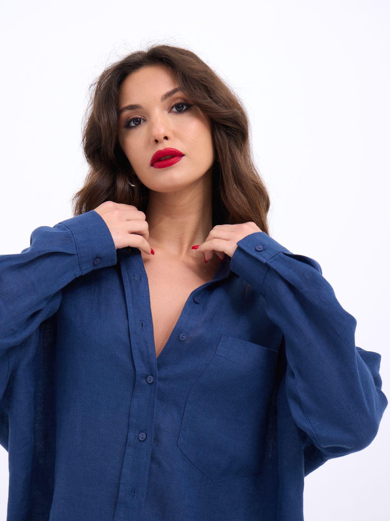 Shirt – Navy – Brand: Fame – Women & Kids, Baby Clothes Wholesale – TheBS Women