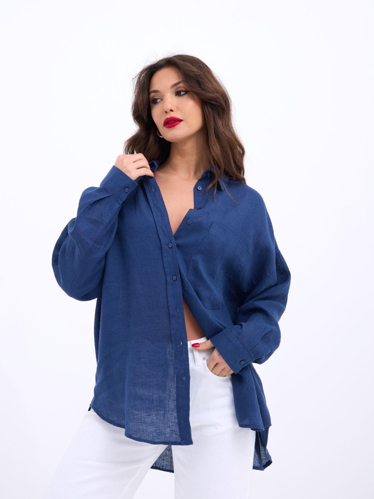 Shirt – Navy – Brand: Fame – Women & Kids, Baby Clothes Wholesale – TheBS Women