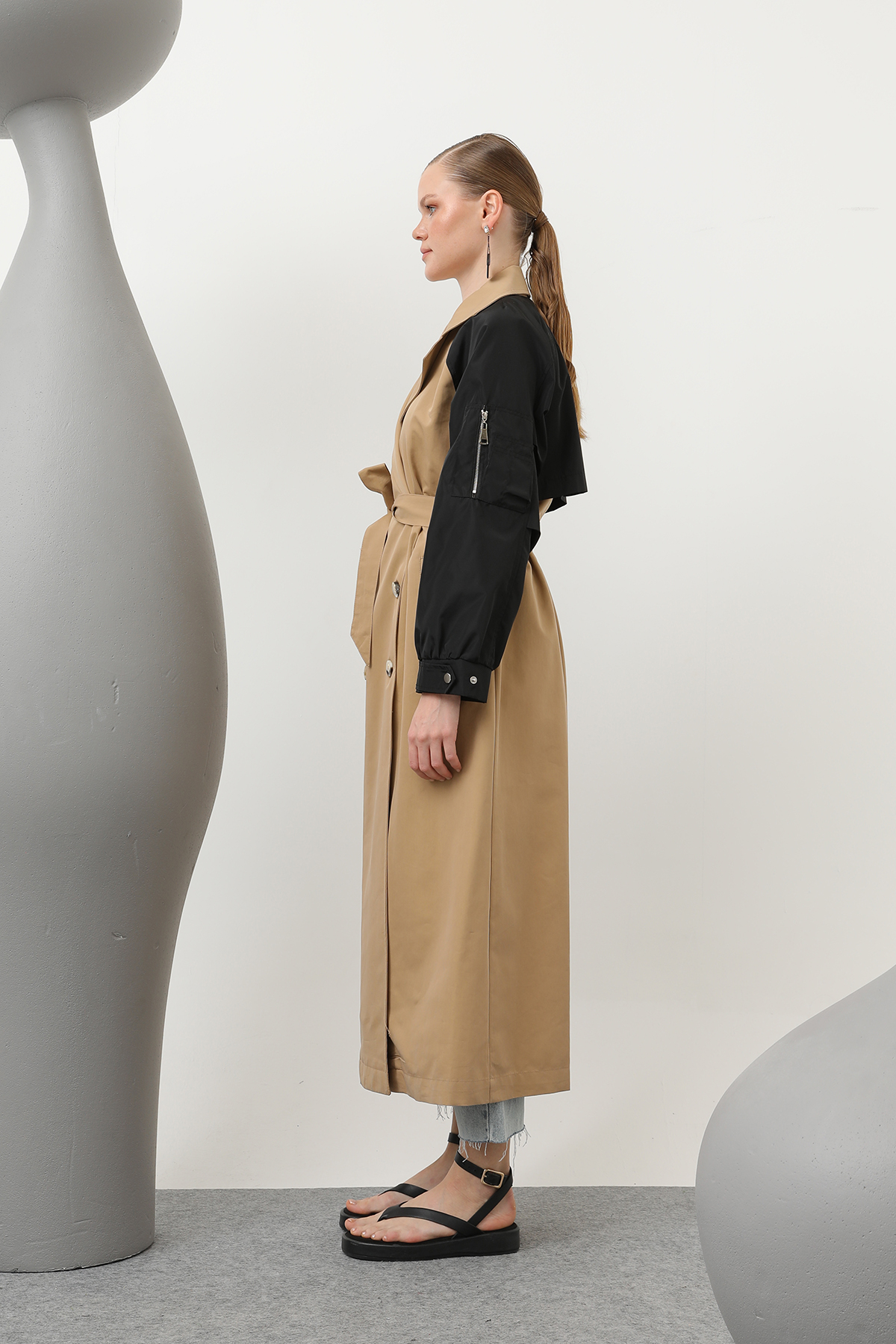 Women’s Sleeve Zipper Detailed Trench – Brand: SOUL – Women & Kids, Baby Clothes Wholesale – TheBS Women