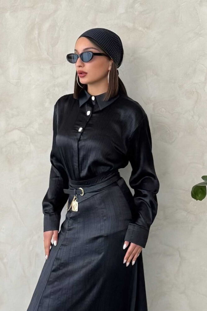 Cropped Satin Shirt - Brand: Topshow - Women & Kids, Baby Clothes Wholesale - TheBS Women