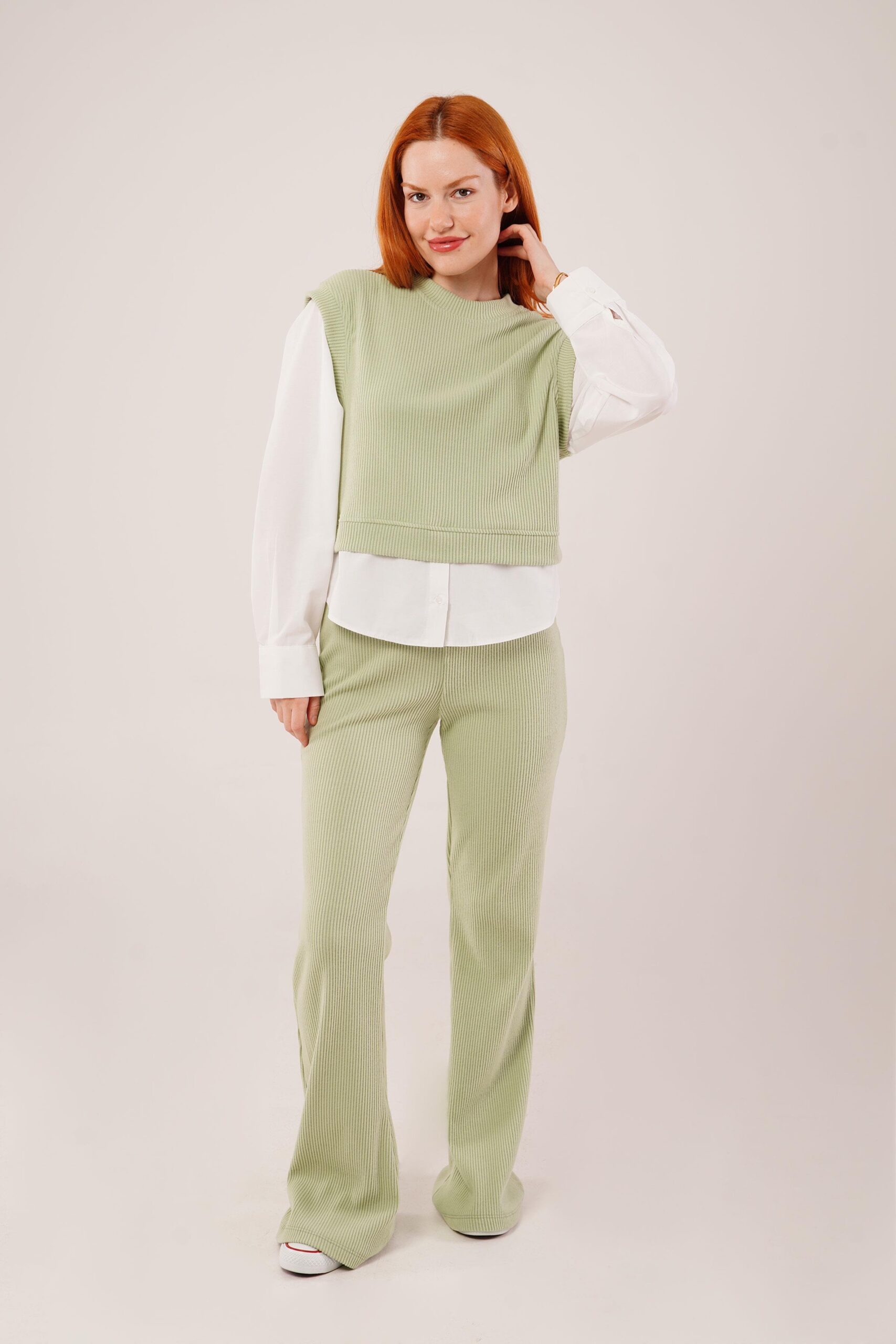 Shirt Sleeve Flex Mint Wholesale Double Suit - Brand: Lustrin - Women & Kids, Baby Clothes Wholesale - TheBS Women