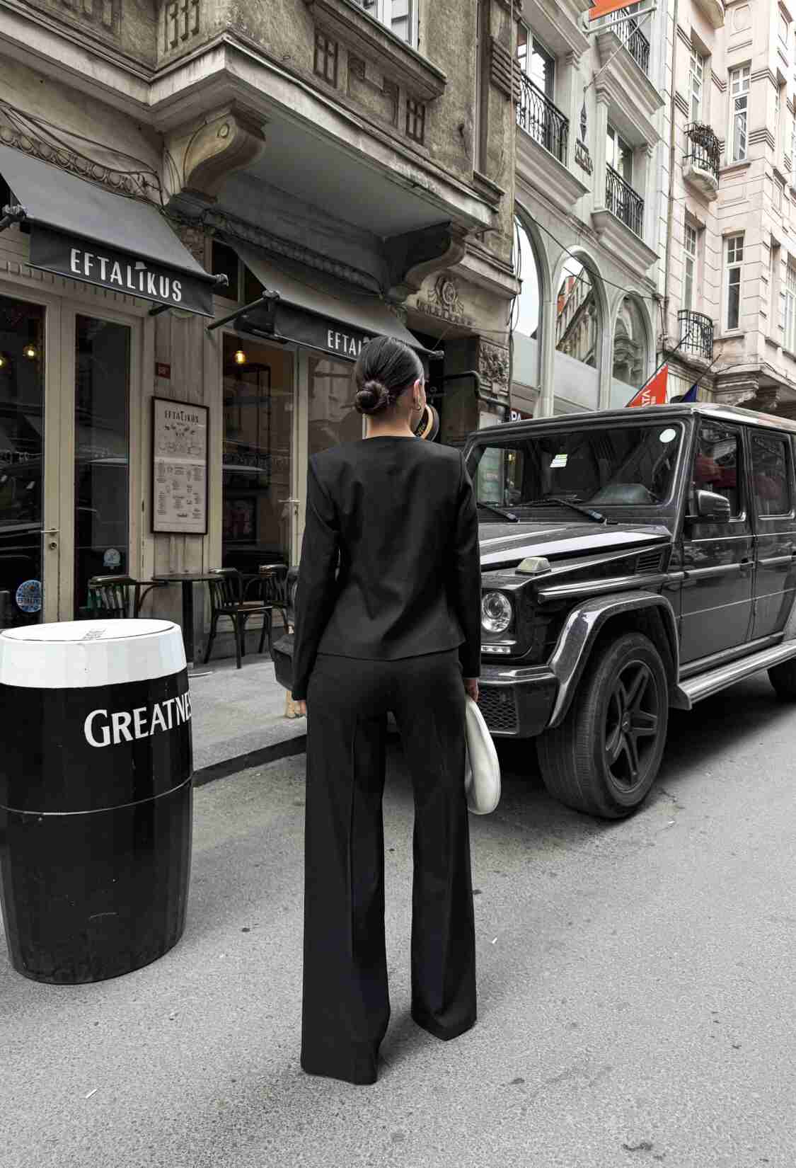 Asymmetric Buttoned Wadded Jacket Pants Set - Brand: Ouz Fashion - Women & Kids, Baby Clothes Wholesale - TheBS Women