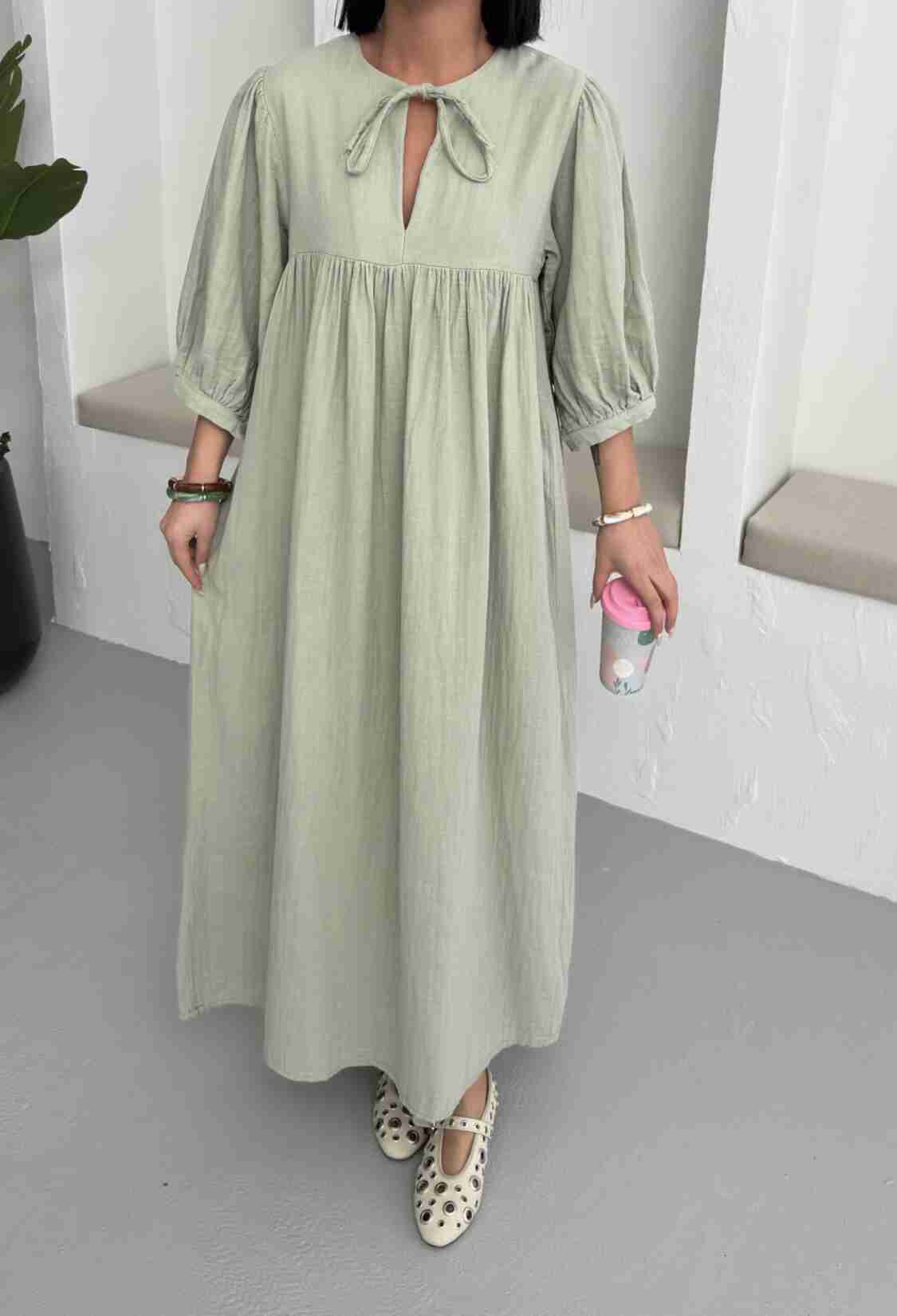 Half Sleeve Mueslin Dress - Brand: My Fashion - Women & Kids, Baby Clothes Wholesale - TheBS Women