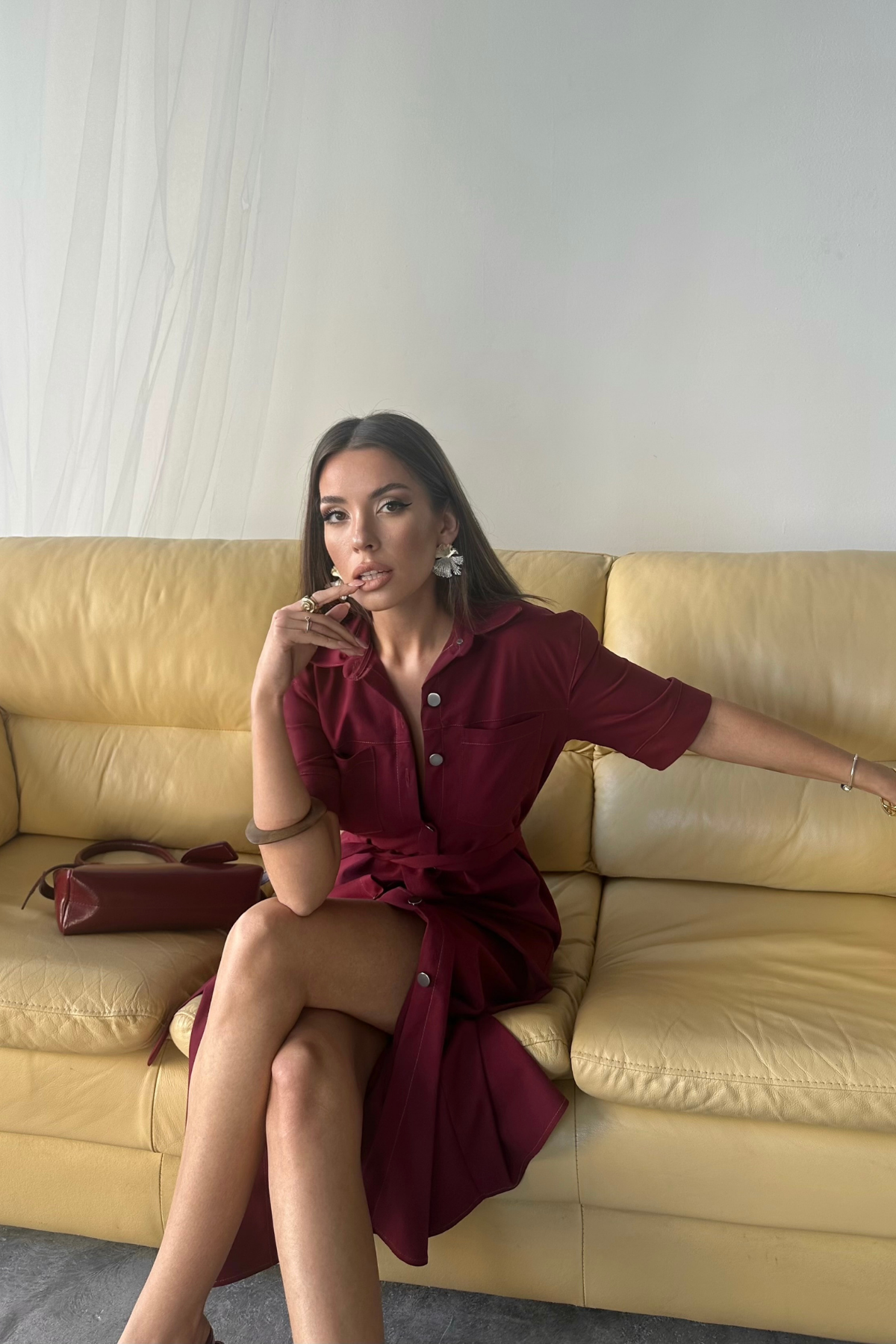 Tencel Front Buttoned Short Sleeve Dress – Brand: Ello – Women & Kids, Baby Clothes Wholesale – TheBS Women