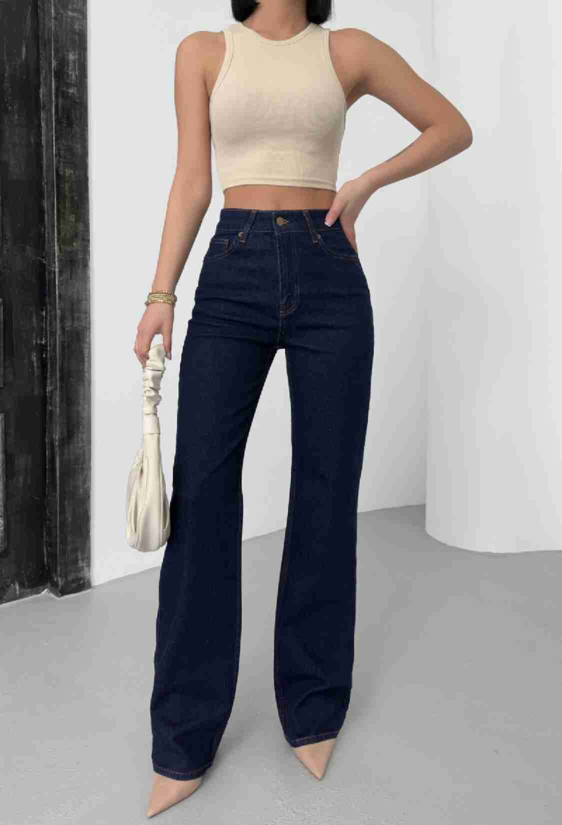 High Waist Straight Jeans - Brand: XLove - Women & Kids, Baby Clothes Wholesale - TheBS Women