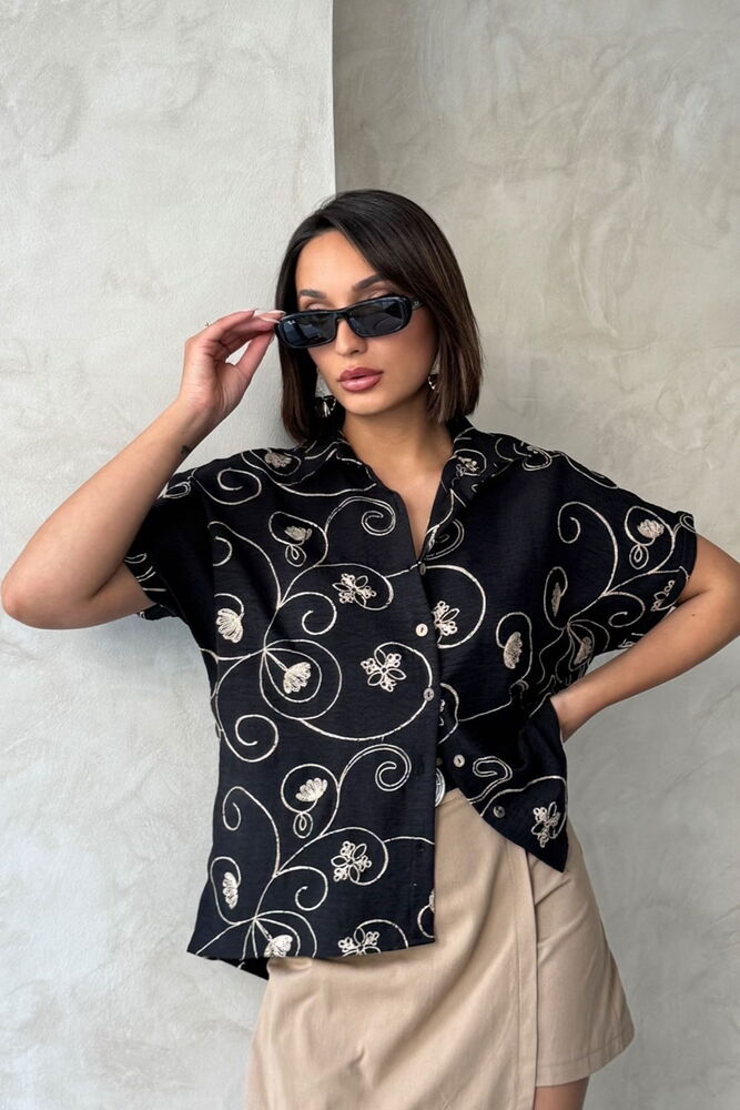 D 2789 Embroidered Shirt -Pattern 2 - Brand: Topshow - Women & Kids, Baby Clothes Wholesale - TheBS Women