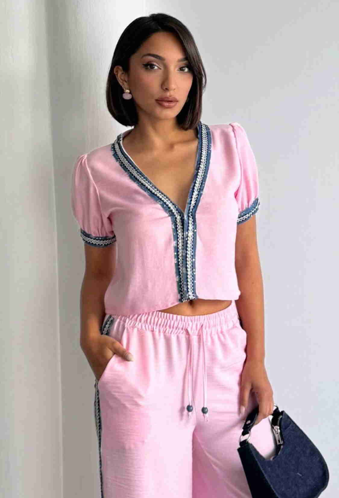 Denim Detailed Jacket - Brand: Topshow - Women & Kids, Baby Clothes Wholesale - TheBS Women