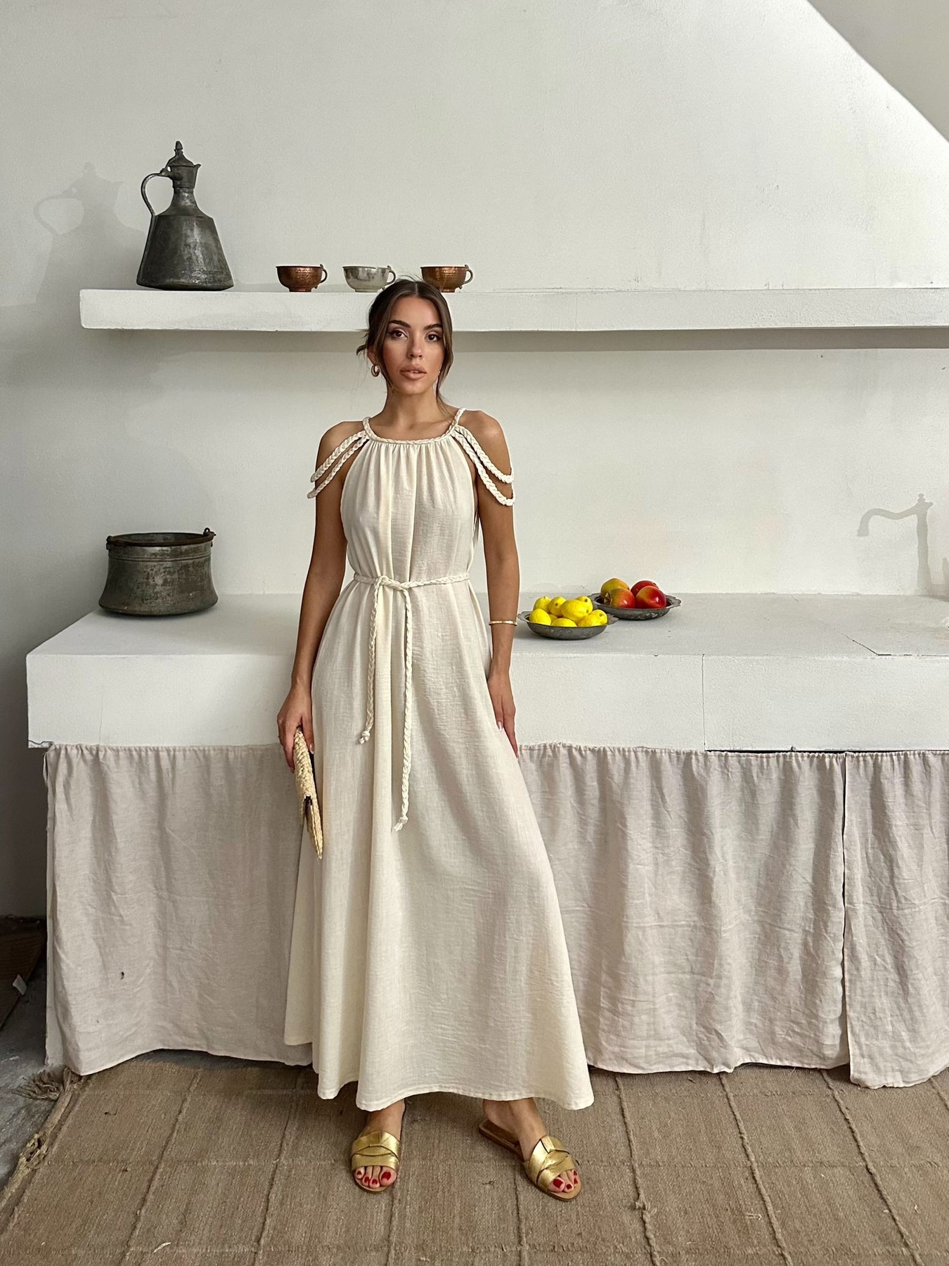 Linen Dress - Brand: My Jest Fashion - Women & Kids, Baby Clothes Wholesale - TheBS Women