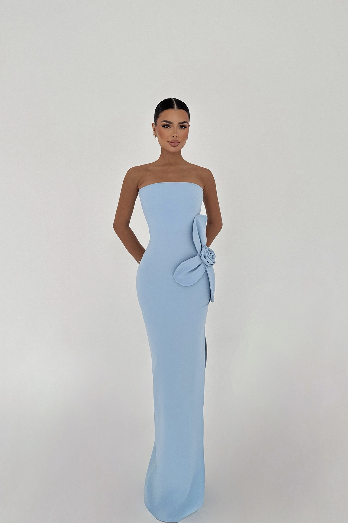 Blue Daysi Strapless Dress - Brand: EYYO ATELIER - Women & Kids, Baby Clothes Wholesale - TheBS Women