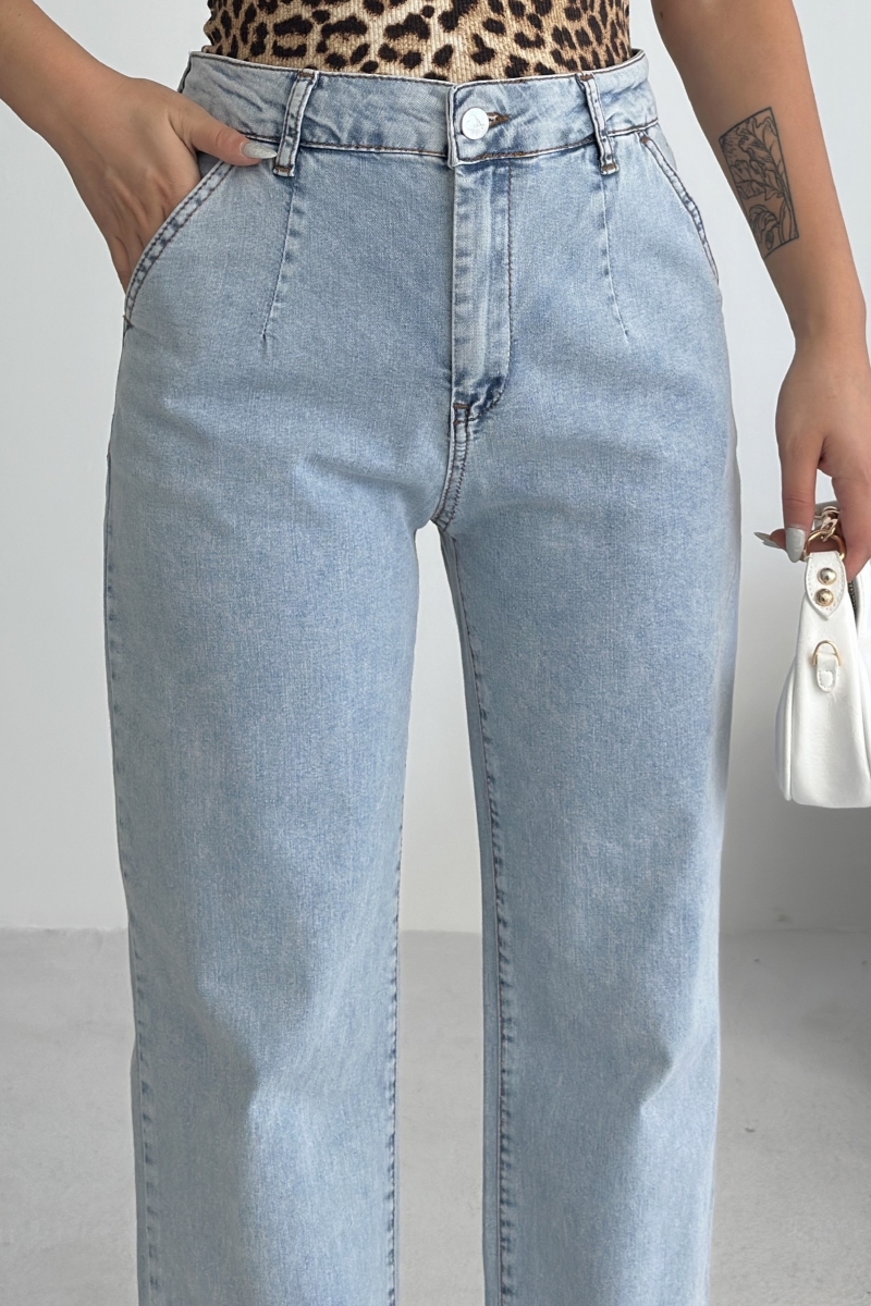 Mom Jeans High Waist Straight Leg - Brand: XLove - Women & Kids, Baby Clothes Wholesale - TheBS Women