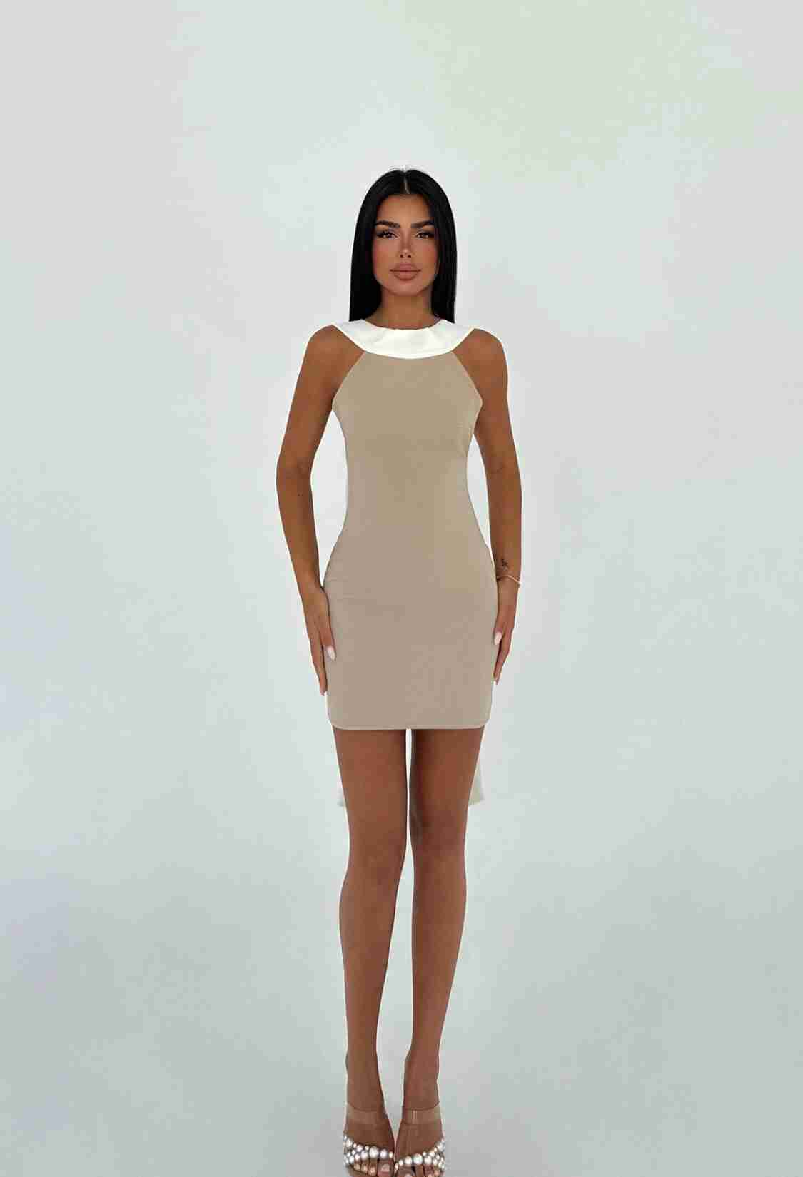 Bodycon Mini Dress With Cap Sleeves - Brand: EYYO ATELIER - Women & Kids, Baby Clothes Wholesale - TheBS Women